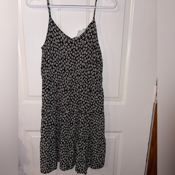 Pink Rose Black and White Floral Maxi Dress - Picture 1 of 2
